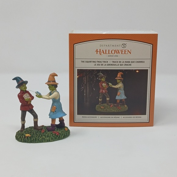 Department 56 Other - Department 56 Halloween The Squirting Frog Trick #6011439